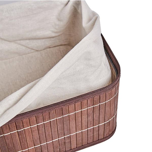 Homestyle Pro Bamboo Opbevaringskurve 3 Stk Brun/Hvid