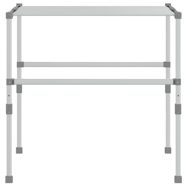 vidaXL tørrestativ 83x(50-55)x(40-85) cm aluminium