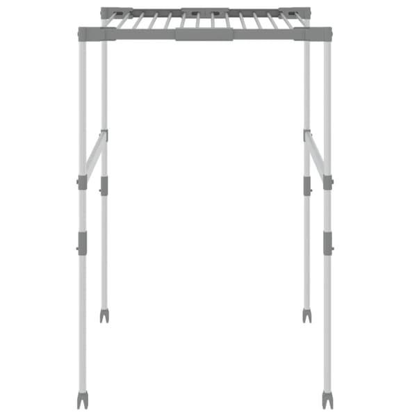 vidaXL Torkställ 83x (50-55) x (40-85) cm aluminium