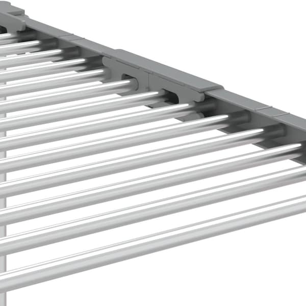 vidaXL Torkställ 83x (50-55) x (40-85) cm aluminium