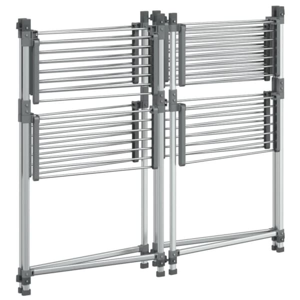 vidaXL tørrestativ 107x107x120 cm aluminium