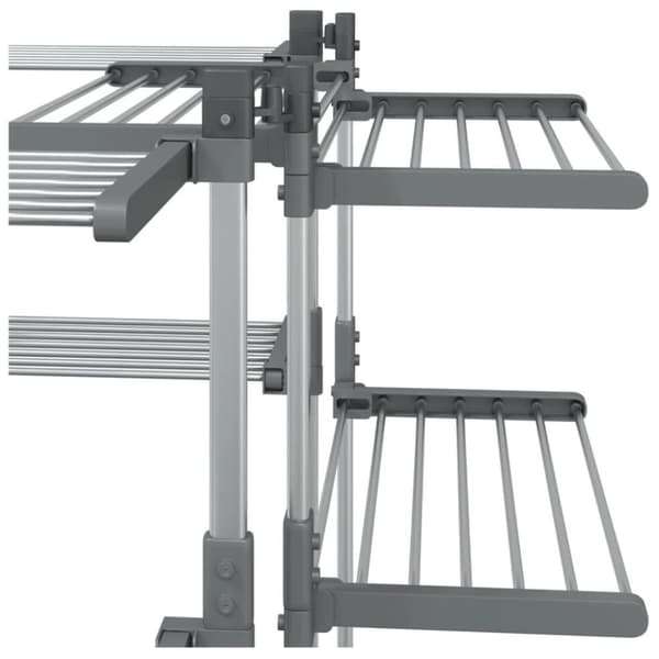 vidaXL tørrestativ 107x107x120 cm aluminium