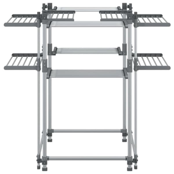 vidaXL tørrestativ 107x107x120 cm aluminium