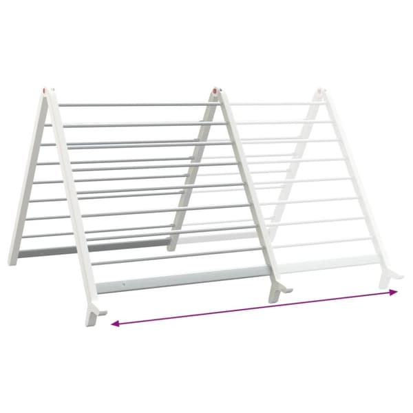 vidaXL Jatkettava kuivausteline kylpyammeen ylle 53-90 cm alumiini