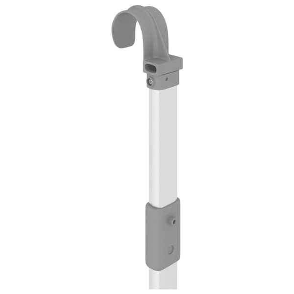 vidaXL tørrestativ til altan 89x25x(60-95) cm aluminium