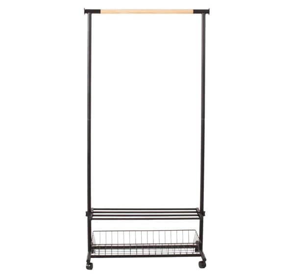 Kleshengervogn SKOG 80x36xH165cm, sort/natur