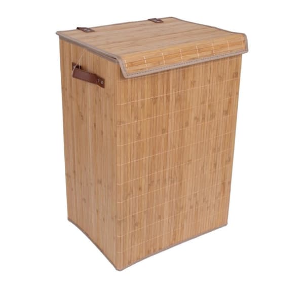 Vasketøjskurv MAX BAMBOO 40x30xH60cm, med låg