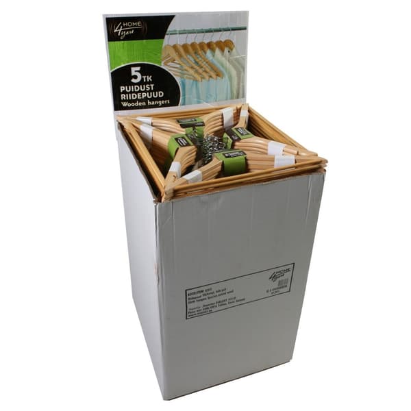 Set med 3 produkter. Kluthengere 5stk, natur