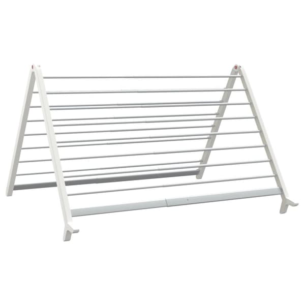 vidaXL tørrestativ til badekar 53-90 cm udvideligt aluminium - Tørrestativer