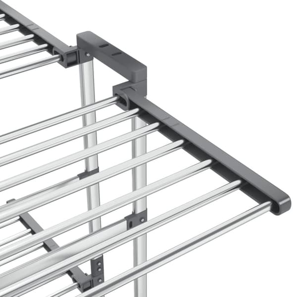 vidaXL tørrestativ 3 niveauer med hjul 60x70x129 cm sølvfarvet -  Tørrestativer