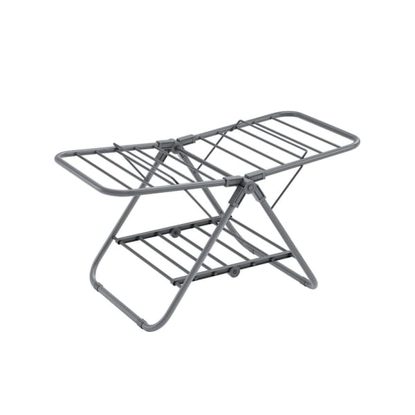 Rootz Dove Grå Vaskestativ i stål og PP Plast - Vaskestativ - Tørrestativ - Kompakt design - Letvægts - Nem montering - 44 cm x 101 cm x 54 cm (D x B