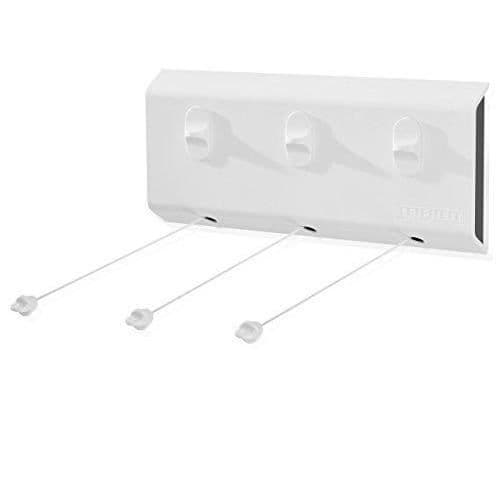 Leifheit Rollfix 150 Triple LongLine väggmonterad torktumlare 15 meter, 3 individuella sladdar