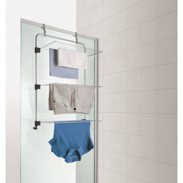 Metaltex Hängande torkställning Gale 11 m silver 430393