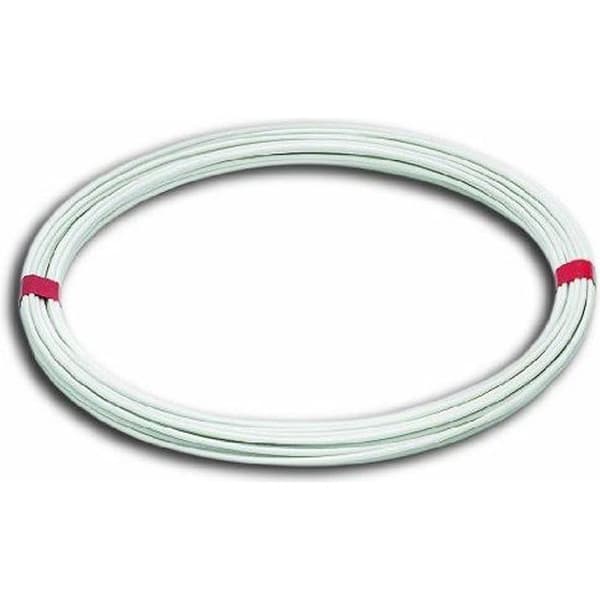 Plastbelagd ståltvättlina - L 20 m - Utvändig Ø 2,7 mm - Vit