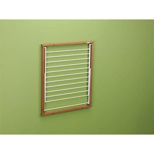Arredamenti Italia 604 KLEDY Väggmonterad tvättstativ Torkställ massiv bok körsbär 69 x 80 x 63 cm