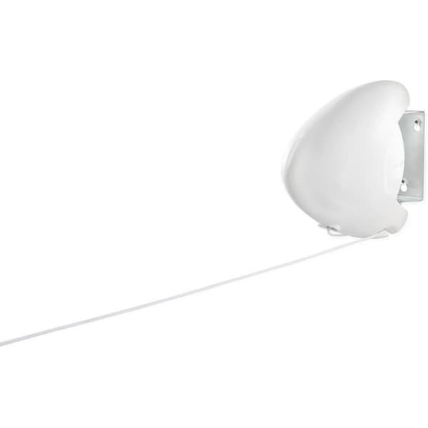 LEIFHEIT 83106 Vägghängd Rollfix Single 80 LongLine, med 1 tråd på 8 m, robust klädstreck för inomhus- och utomhusbruk