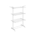 Miniatyrbillede 8 af 9: Disende rack - 4 niveauer - sammenfoldelige vinger - grå hjul
