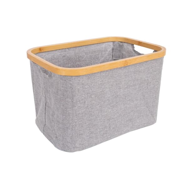 Kurv MAX GRÅ 38x27xH25cm, lys gery