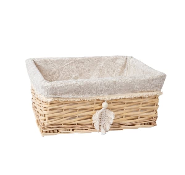 Kurv WILLI TASSEL 40x31xH17cm
