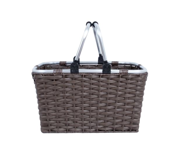 Handlekurv LIDO RIO 43x30xH24cm, mørkebrun
