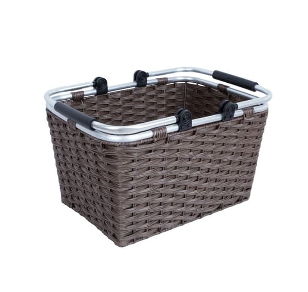 Handlekurv LIDO RIO 43x30xH24cm, mørkebrun