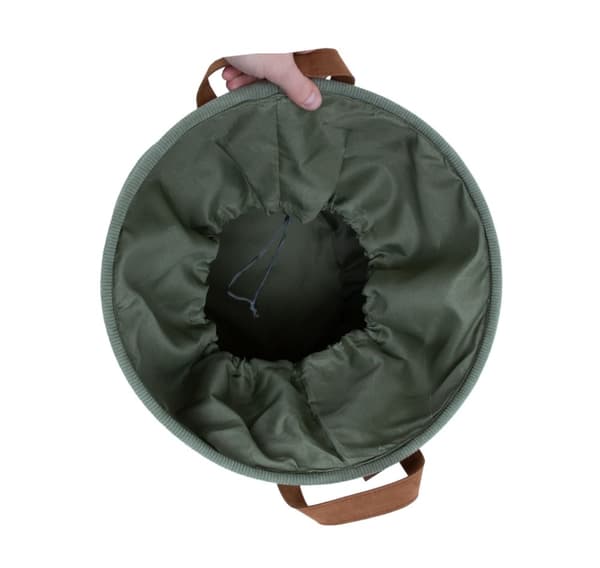 Vasketøjskurv LIDO LEO D38xH48cm, grøn