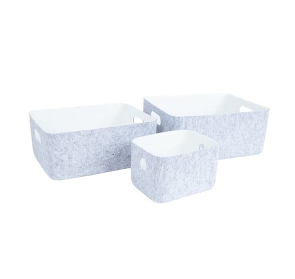 Kori LIDO HUOPA 20x15,5xH12cm, vaaleanharmaa