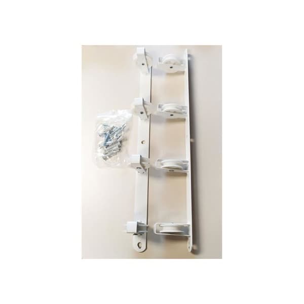 GENERIC - Basic Wall Klädställ med 4 remskivor Vit 47x5x5cm.
