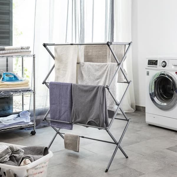 Torkställ för inomhus- och utomhuskläder | Hopfällbar torktumlare | Torktumlare med 3 nivåer - InnovaGoods