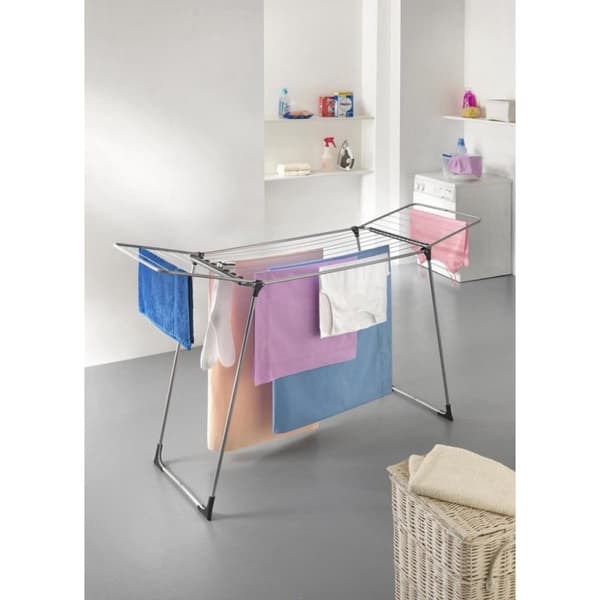 Tomado Hydra Plus Tørrestativ 18 m Line 179x56x105 cm Grå/Sort