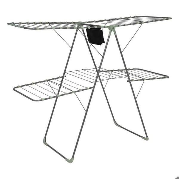 Färgglad Mojave torkställning - 160 x 60 x 125 cm - Metall - Svart 160 cm