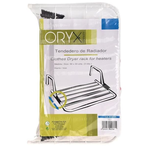 Oryx torkställning vit stålvärme 50x32c