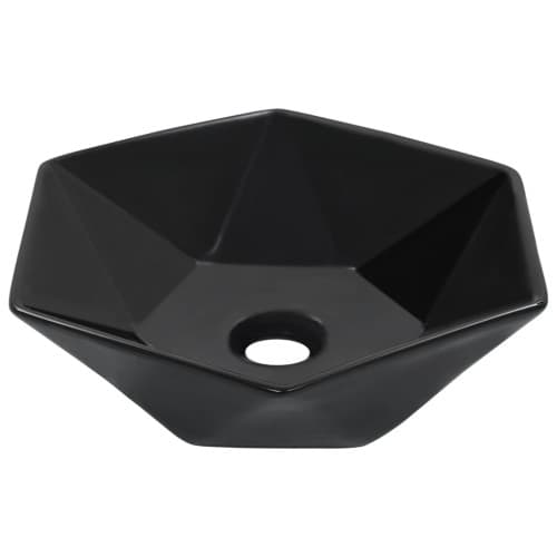 Handfat 41x36,5x12 cm keramik svart