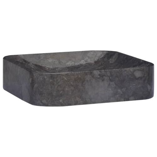 Handfat svart 40x40x10 cm marmor