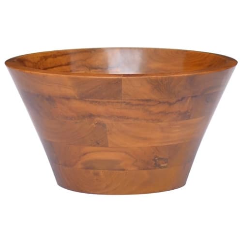 Handfat i massiv teak Φ40x20 cm