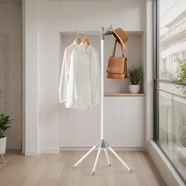 Droogrek, standdroger, 3 roterende armen voor kleerhangers