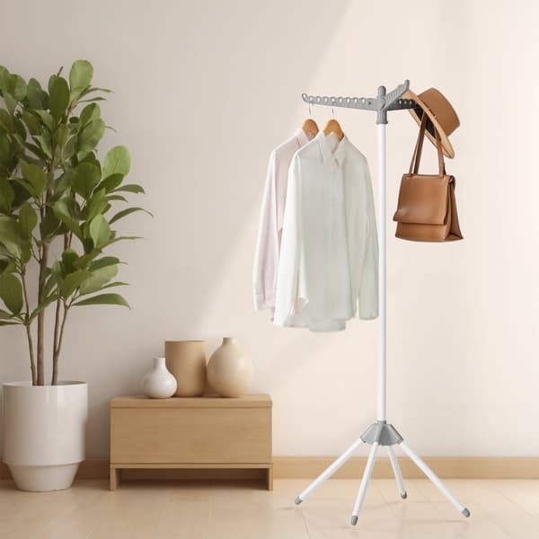 Droogrek, standdroger, 3 roterende armen voor kleerhangers