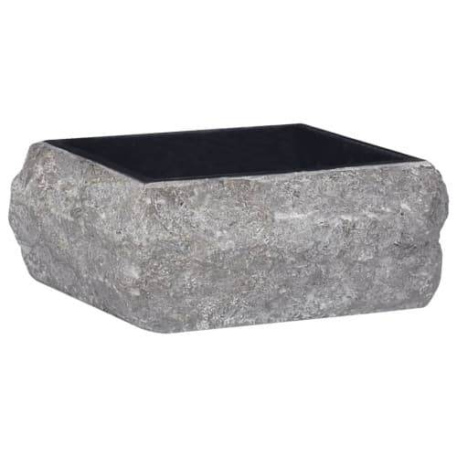 Handfat svart 30x30x13 cm marmor