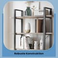 Miniatyrbillede 4 af 5: Bogreol, VASAGLE LLS055B02, 33,5x105x177,5 cm, Sort