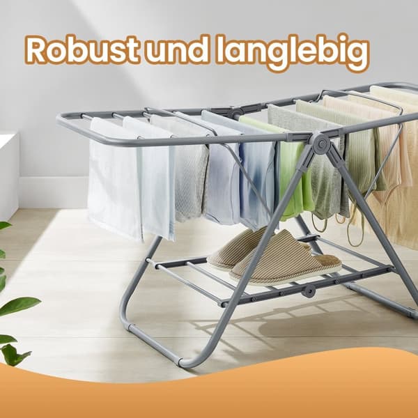 Kuivausrumpu, SONGMICS, 44x101x54 cm, Harmaa