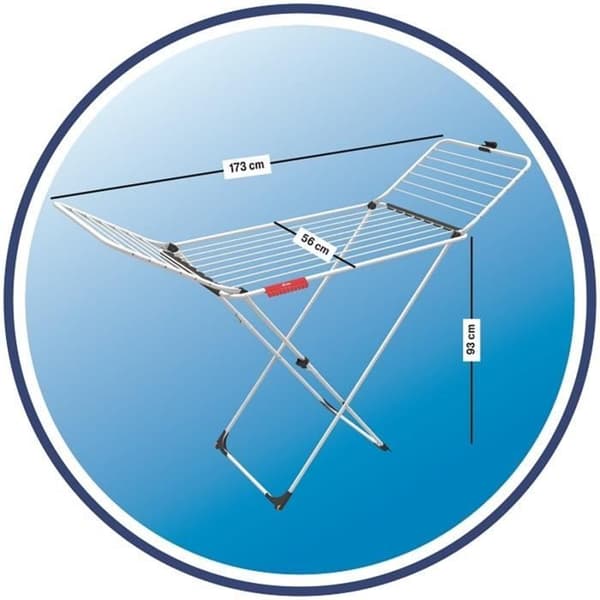 Klädhängare - VILEDA - Extra - 20m torkning - Aluminium - Repkåds skydd