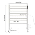 Miniatyrbillede 2 af 2: Elektrisk Håndklædetørrer, 180W Effekt, Temperaturinterval 45-65℃, Stående Design,HVID