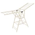 Miniatyrbild 1 av 2: Fällbar Klädtorkställning, Justerbar Höjd 102,5-144,5 cm, Stark Belastningskapacitet 80 kg,ljusgul