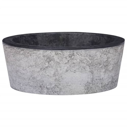 Handfat svart Ø40x15 cm marmor