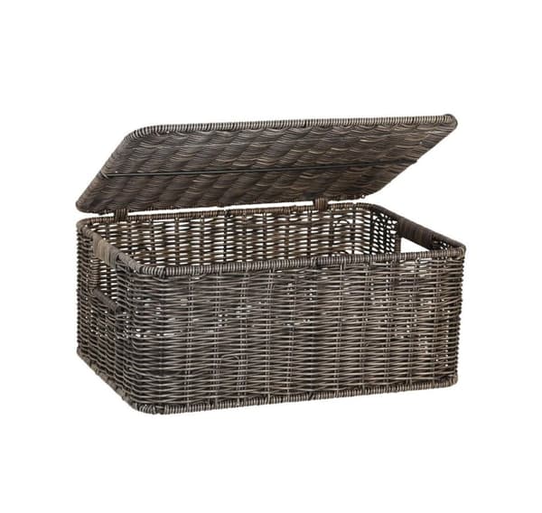 Basket BASILE 34x24xH15cm, dark