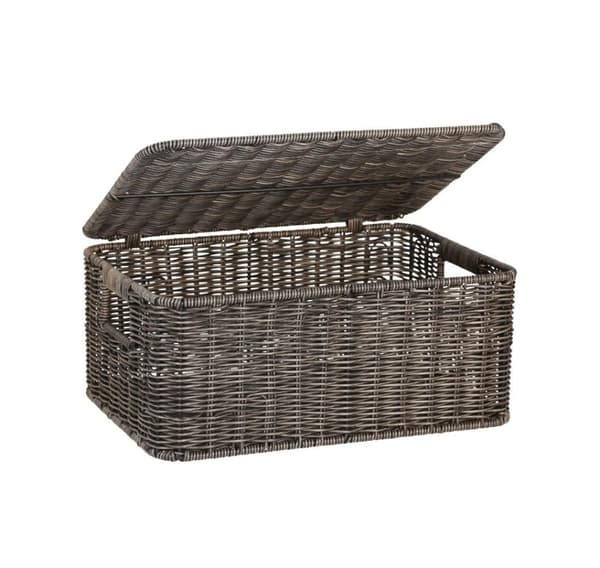Basket BASILE 37x27xH17cm, dark
