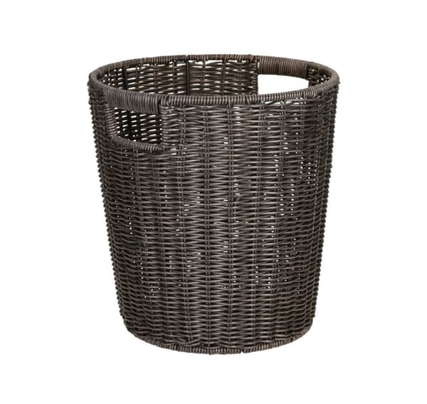 Basket BASILE D26,5/21xH28cm, dark