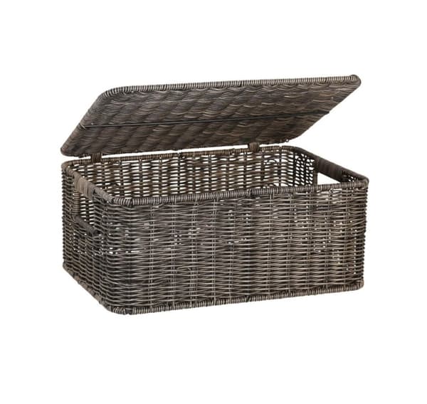 Basket BASILE 31x21xH13cm, dark