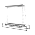 Miniatyrbillede 1 af 2: Elektrisk Tørrestativ, Fjernbetjening, Justerbar Længde 130-215 cm, LED Lys,Sølv