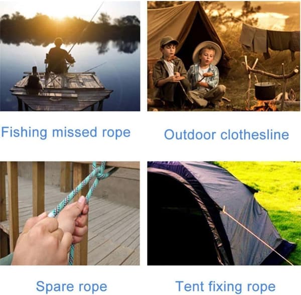 Lollanda Laundry Line Extendable 10m – bærbar tørresnor til indendørs og udendørs brug, perfekt til rejser, camping, hoteller og haver